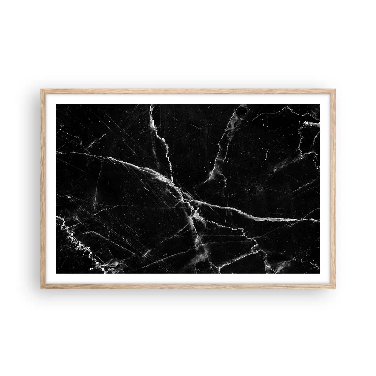 Affiche dans un chêne clair - Poster - La vie secrète de la pierre - 91x61 cm