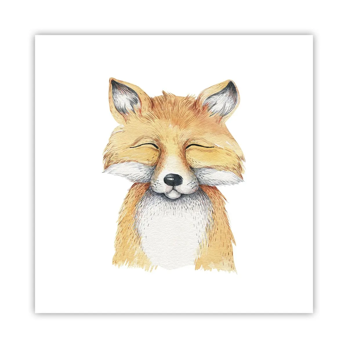 Affiche - Poster - Humeurs de renard - 40x40 cm