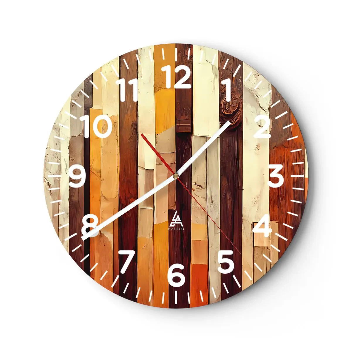 Horloge murale - Pendule murale - Hymne des arbres forestiers - 40x40 cm