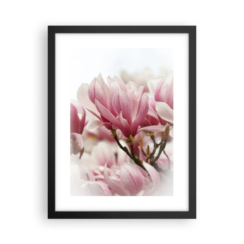 Affiche dans un cadre noir - Poster - Fleurs de printemps - 30x40 cm