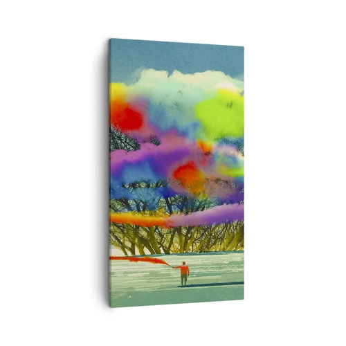 Impression sur toile - Image sur toile - Donner vie à ce monde - 45x80 cm