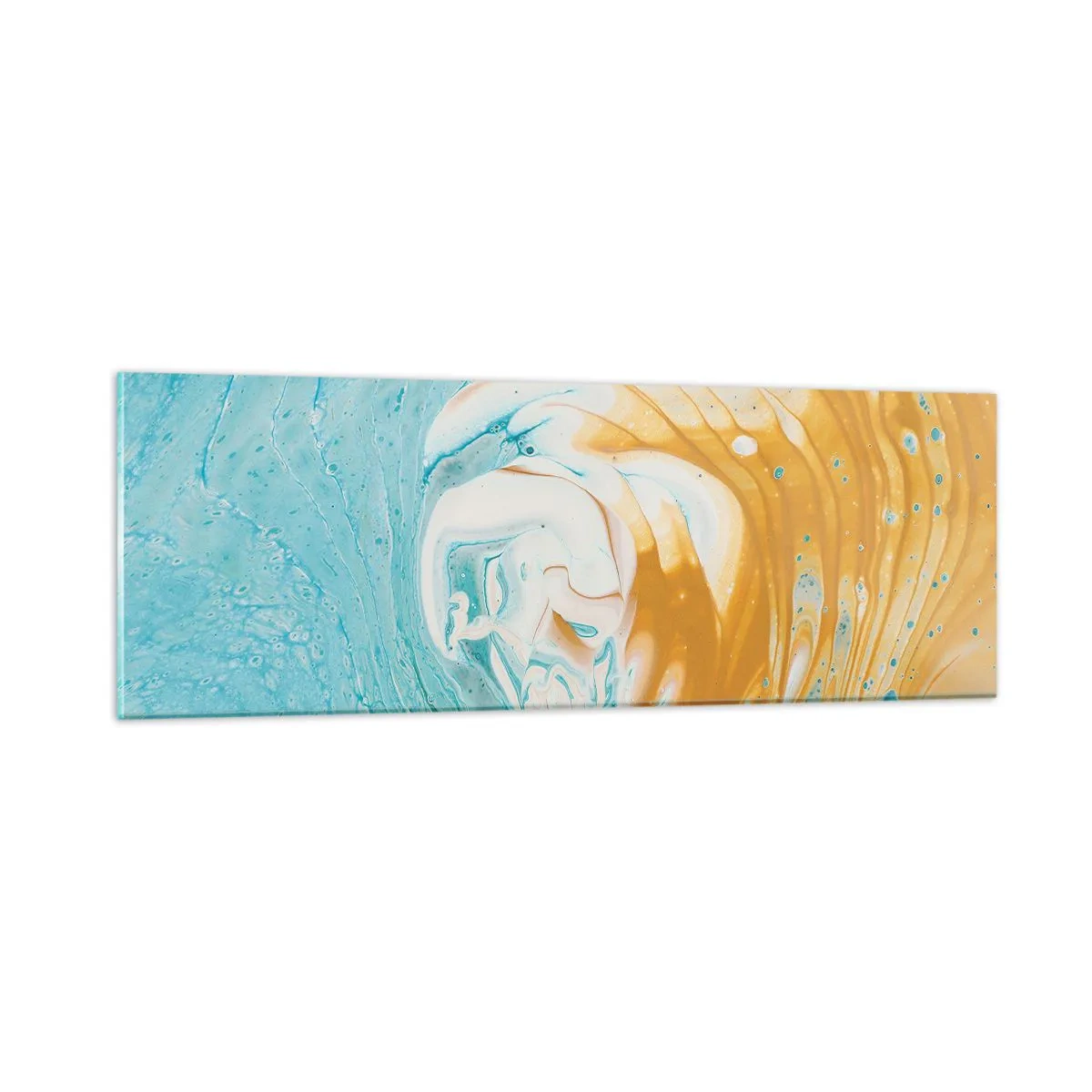 Impression sur verre - Image sur verre - Tourbillon pastel - 90x30 cm