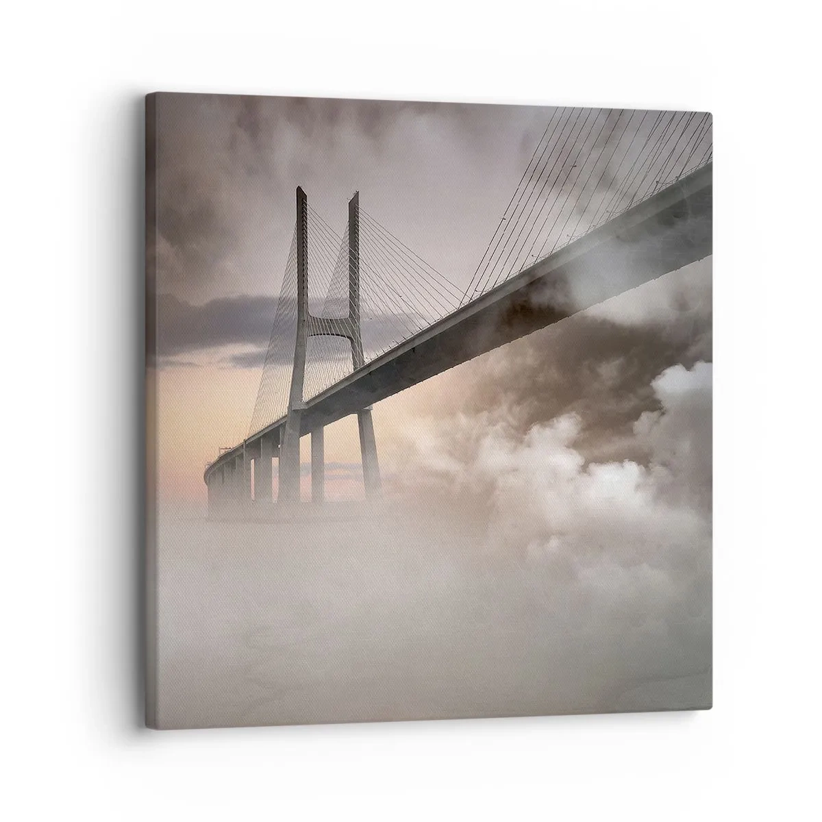 Impression sur toile - Image sur toile - Sur la rivière qui n'existe pas - 30x30 cm