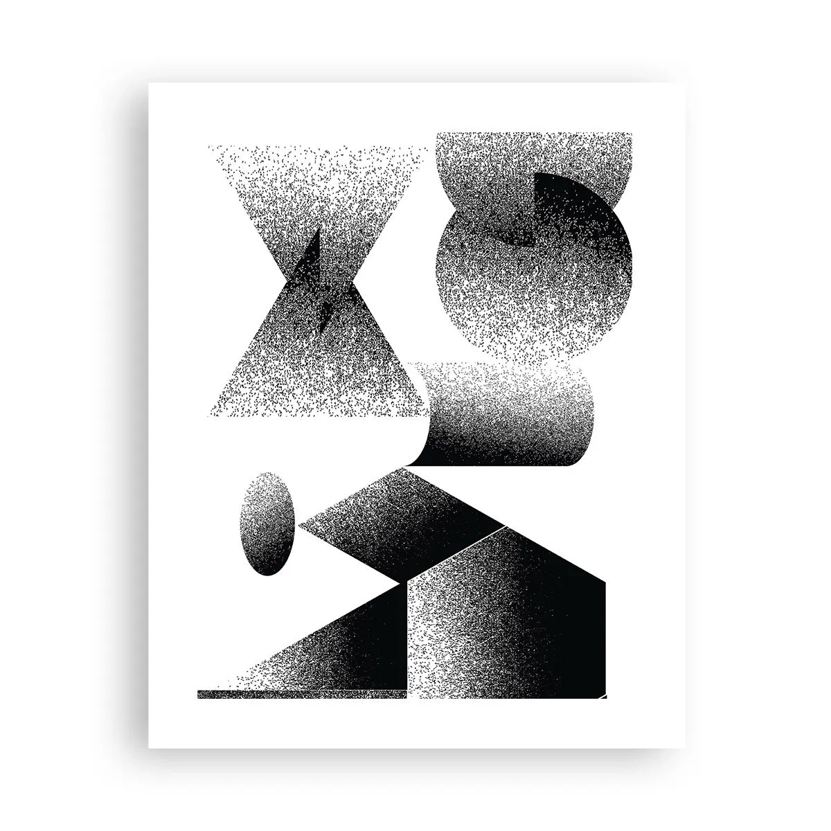 Affiche - Poster - Angles et ovales - 40x50 cm