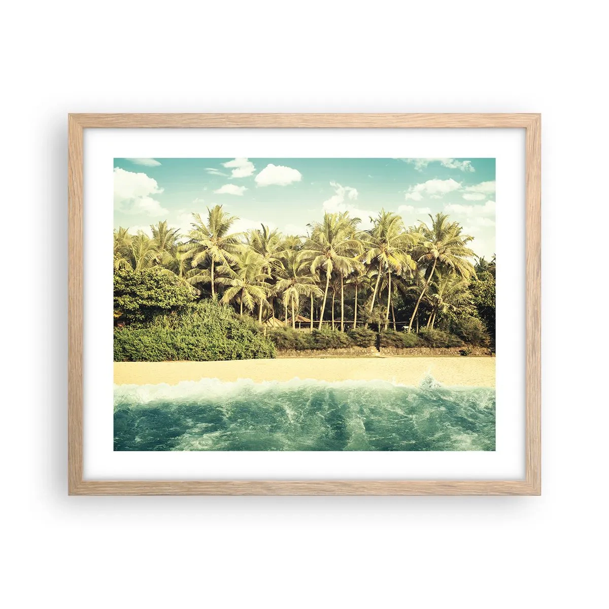 Affiche dans un chêne clair - Poster - Peut-être ici? - 50x40 cm