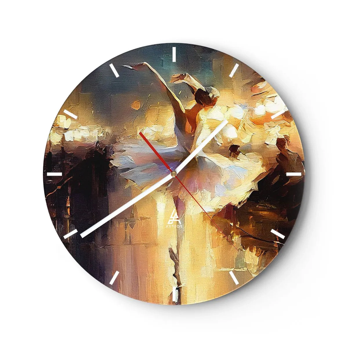 Horloge murale - Pendule murale - Miracle dans la rue - 40x40 cm