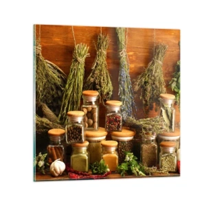 Impression sur verre - Image sur verre - Sortilèges de cuisine - 50x50 cm