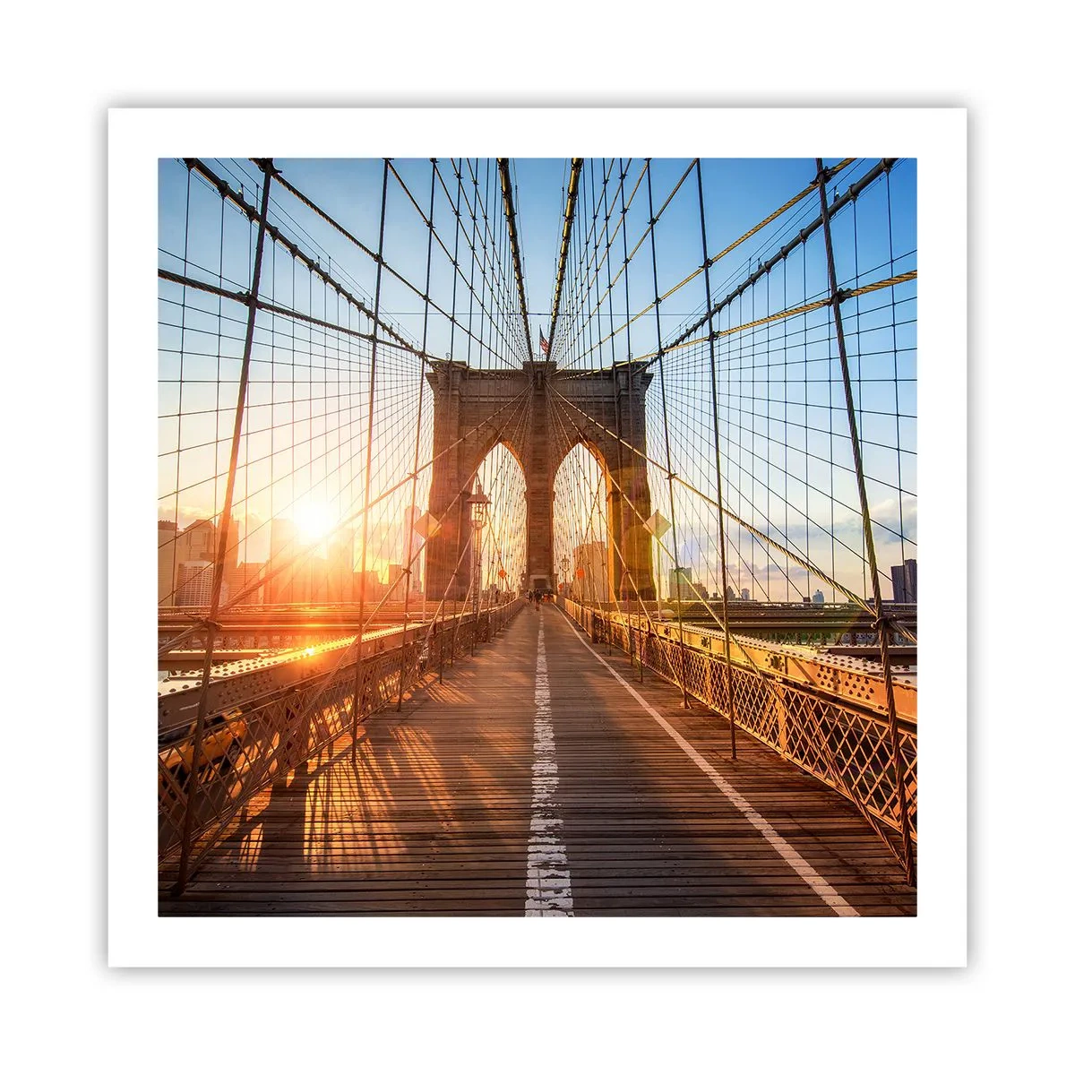 Affiche - Poster - Sur le pont d'or - 60x60 cm