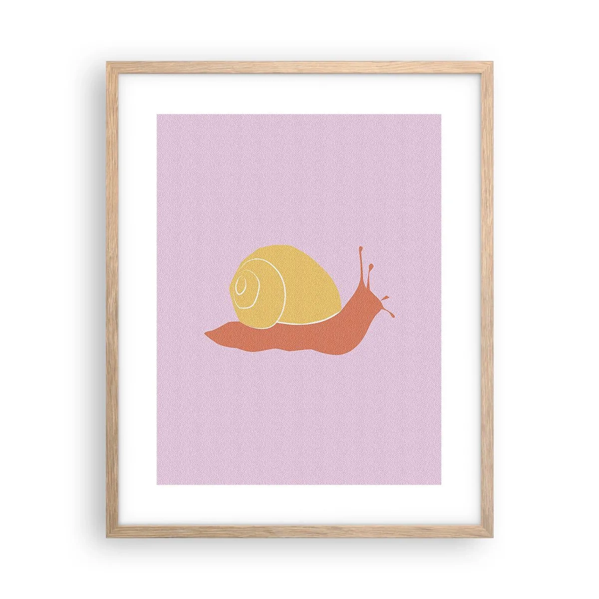 Affiche dans un chêne clair - Poster - Il n'y a pas d'urgence - 40x50 cm