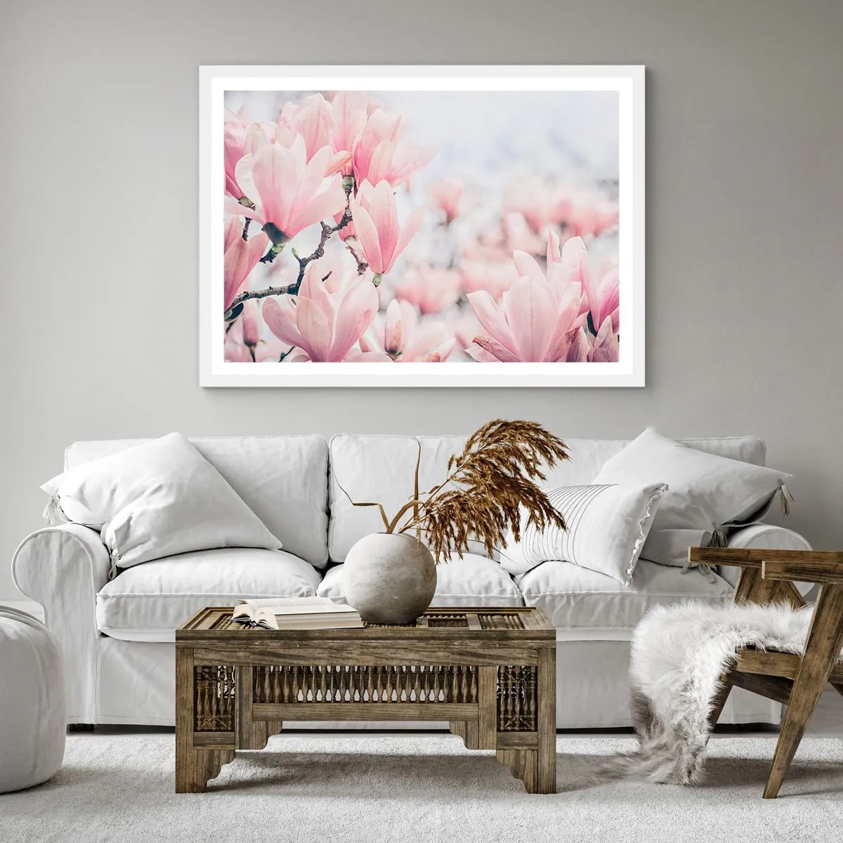 Affiche dans un cadre blanc - Poster - Idéal de la subtilité - 40x40 cm