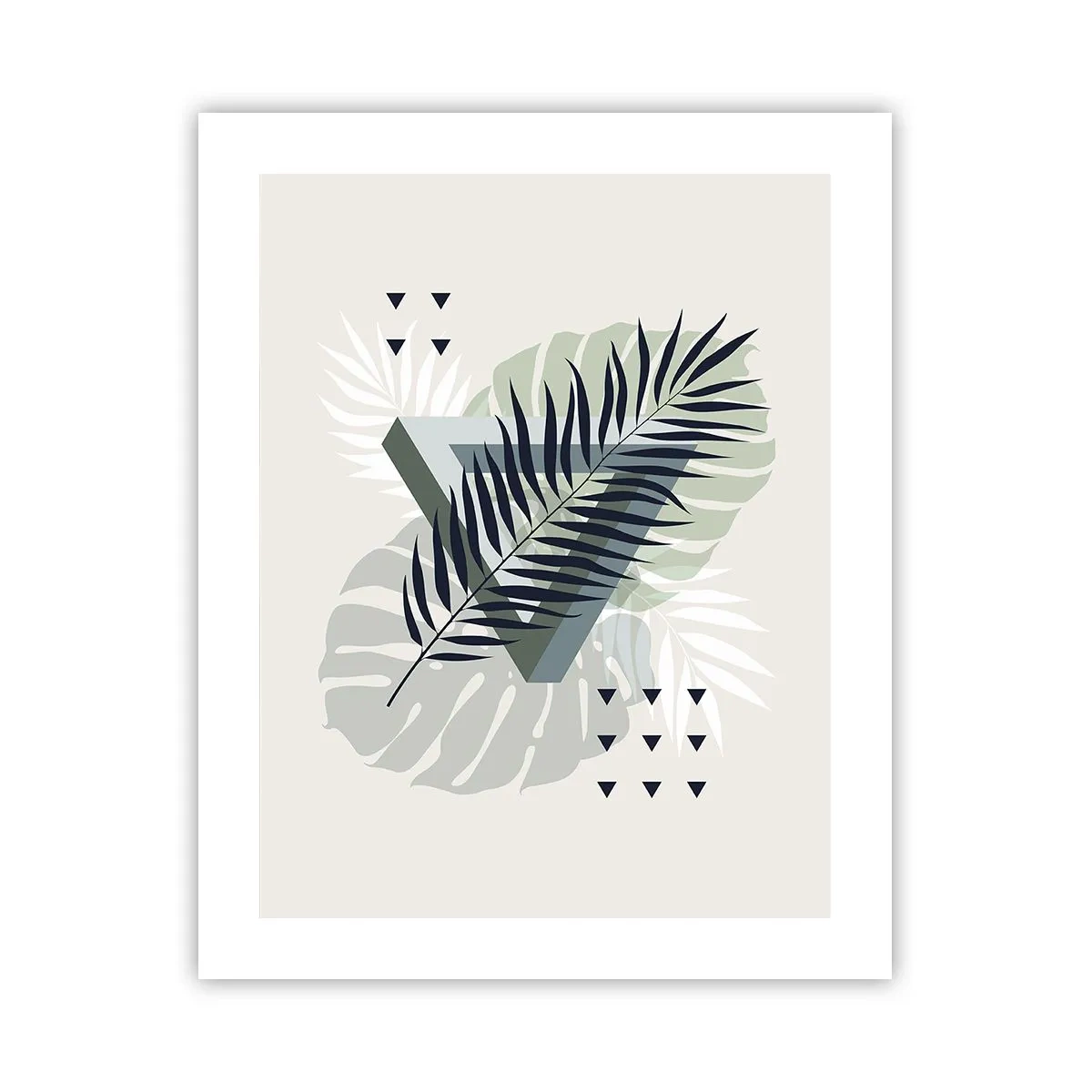 Affiche - Poster - Nature et géométrie - deux odres? - 40x50 cm