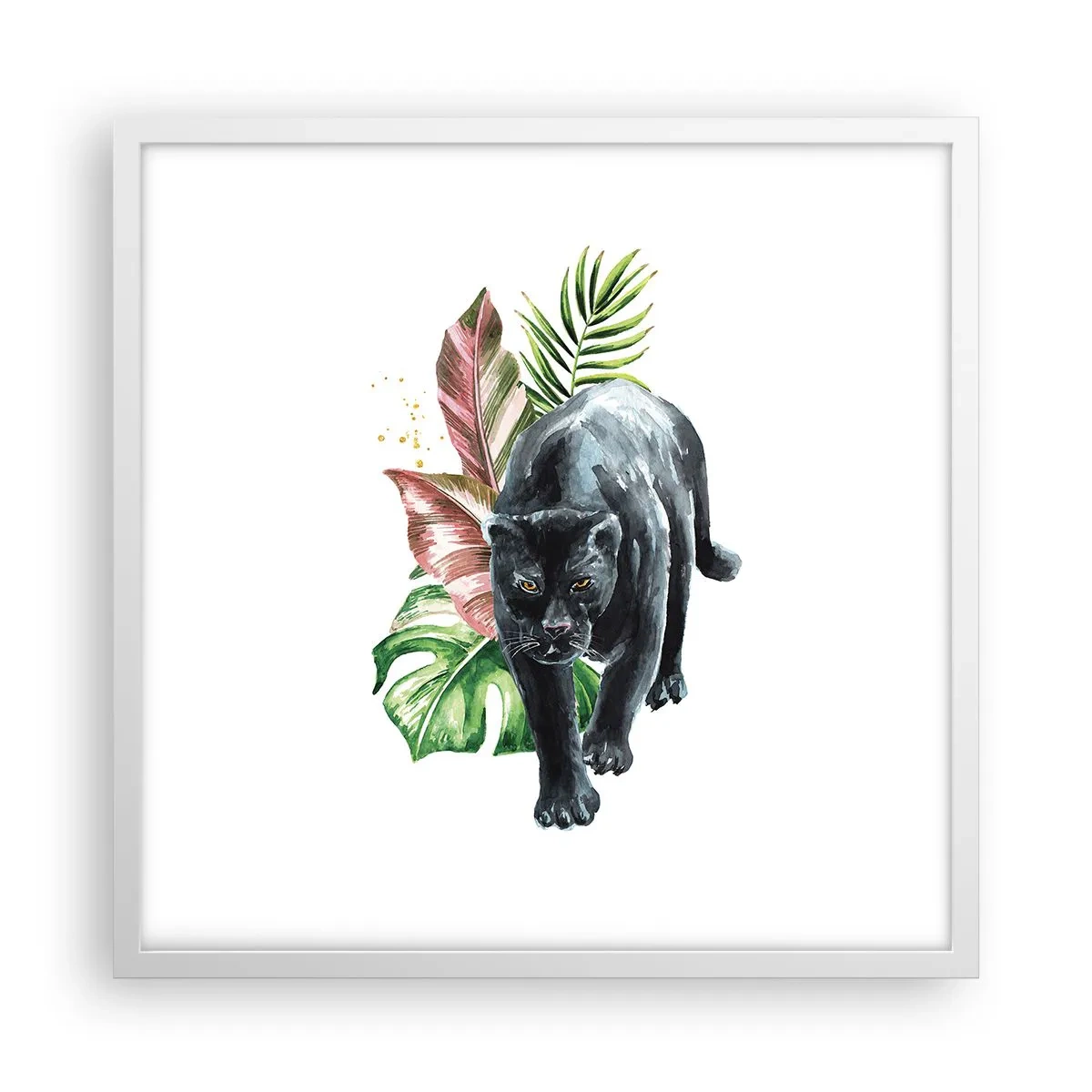 Affiche dans un cadre blanc - Poster - Sauvagerie du coeur - 50x50 cm