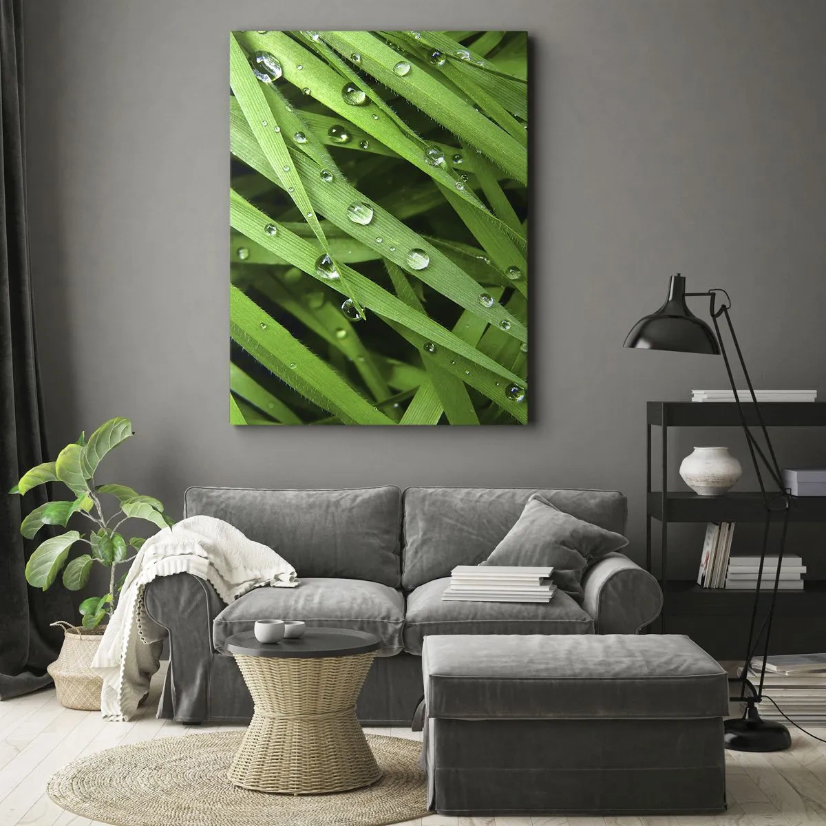 Impression sur toile - Image sur toile - Jouez dans le vert - 55x100 cm