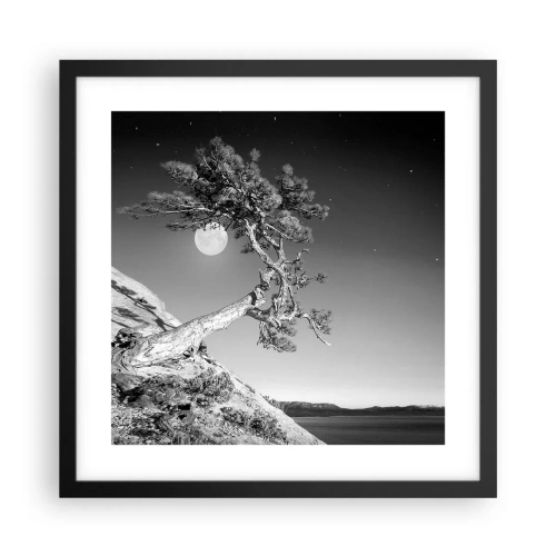 Affiche dans un cadre noir - Poster - Un combattant vainqueur - 40x40 cm