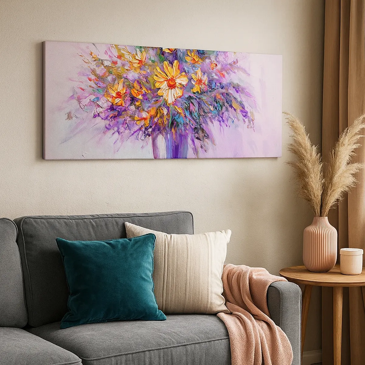 Impression sur toile - Image sur toile - Ça sent bon, ça a l'air doux - 30x30 cm