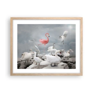 Affiche dans un chêne clair - Poster - Comment suis-je arrivé là? - 50x40 cm