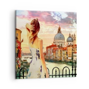Impression sur toile - Image sur toile - Pour une aventure c'est uniquement dans ... - 50x50 cm