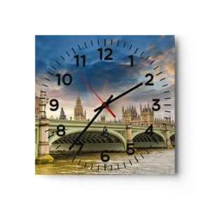 Horloge murale - Pendule murale - Le temps s'est arrêté dans l'Empire - 40x40 cm