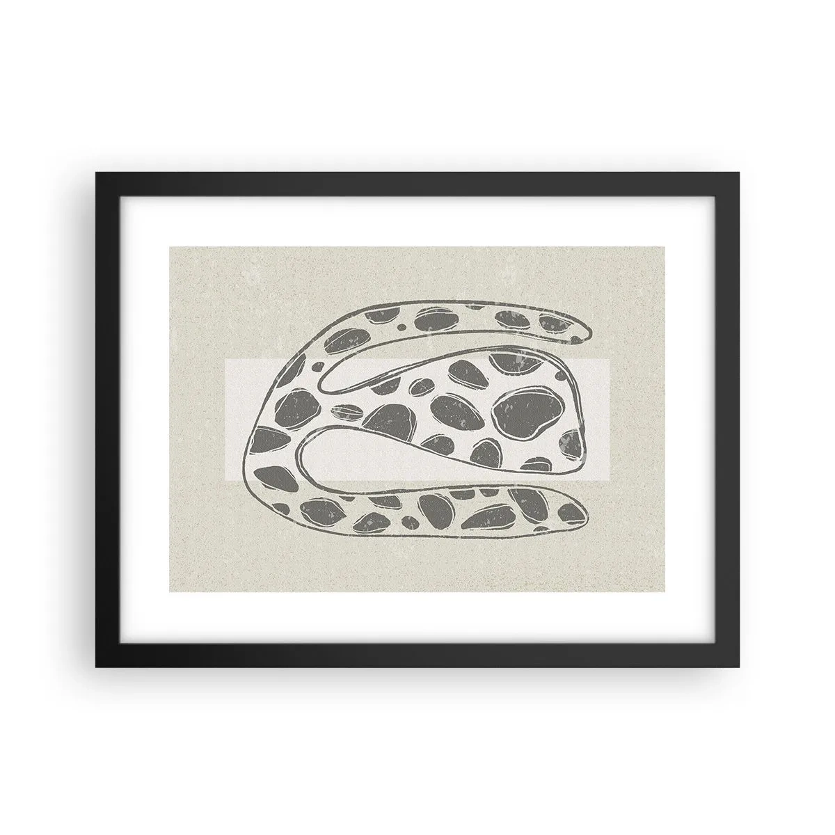 Affiche dans un cadre noir - Poster - Une étrange créature - 40x30 cm