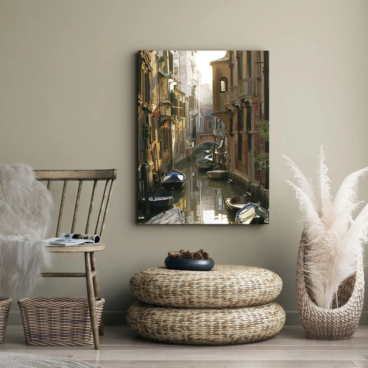 Impression sur toile - Image sur toile - Dans une ruelle vénitienne - 55x100 cm