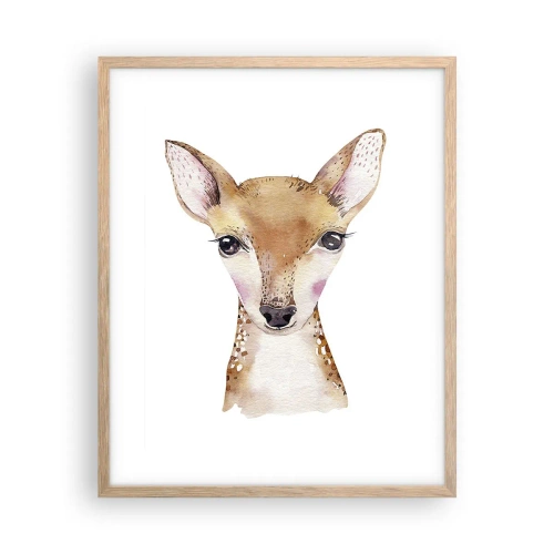 Affiche dans un chêne clair - Poster - L'innocence de la nature - 40x50 cm