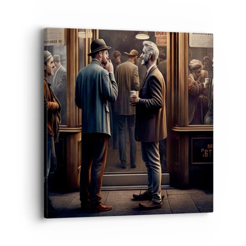 Impression sur toile - Image sur toile - Bon moment de la journée - 40x40 cm