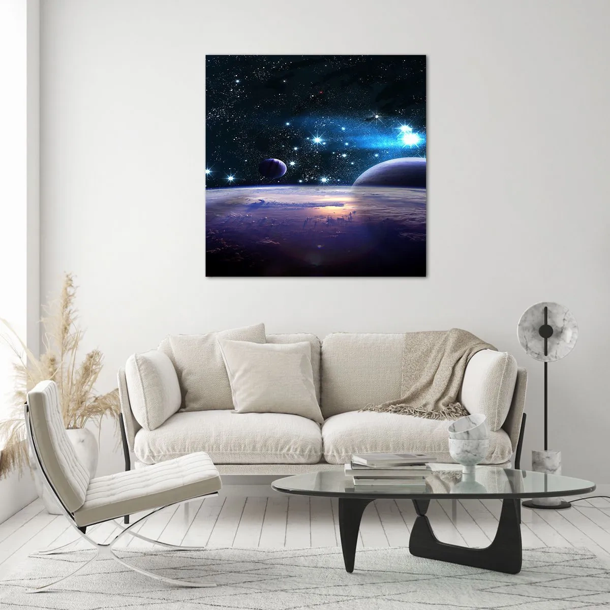Impression sur verre - Image sur verre - Toujours seul? - 70x70 cm