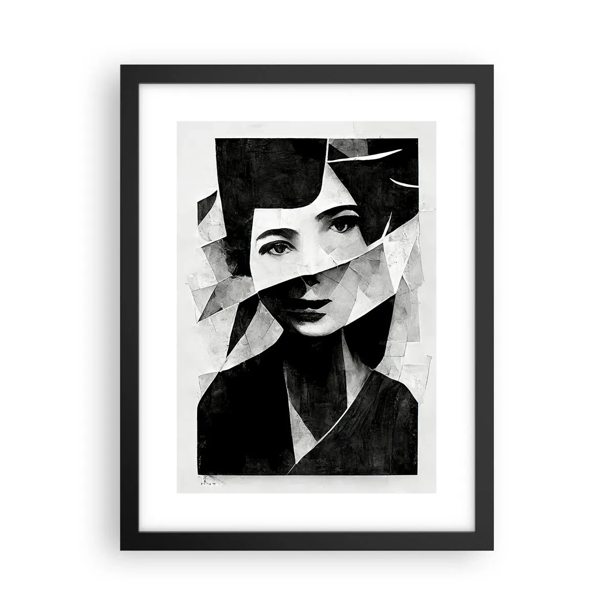 Affiche dans un cadre noir - Poster - Vraiment ce que tu es… - 30x40 cm