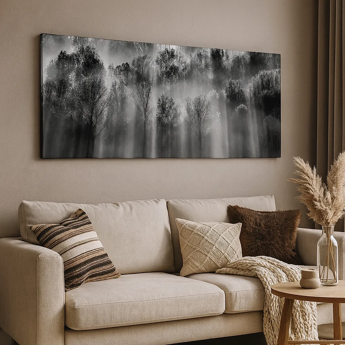 Impression sur toile - Image sur toile - Dans les flots de lumière - 30x30 cm