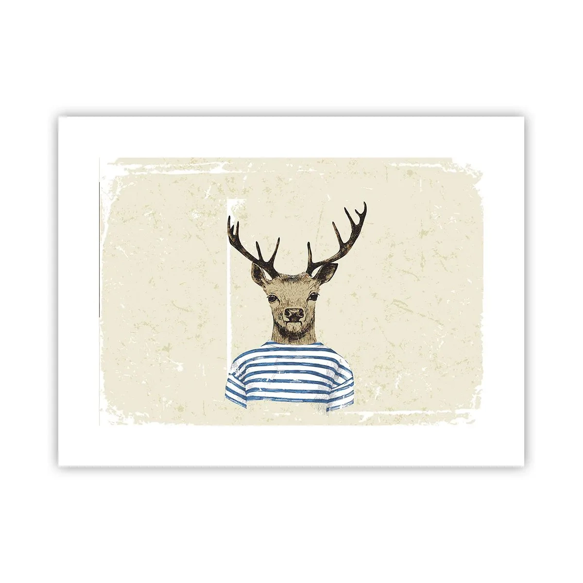 Affiche - Poster - Parce que j'aime les chemises rayées - 40x30 cm