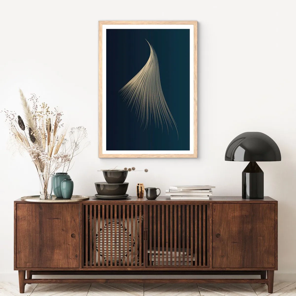Affiche dans un chêne clair - Poster - Comme les cheveux d'un ange - 40x50 cm