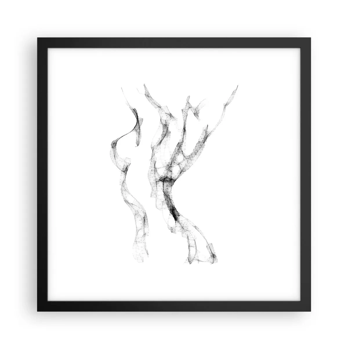 Affiche dans un cadre noir - Poster - Belle et forte - 40x40 cm