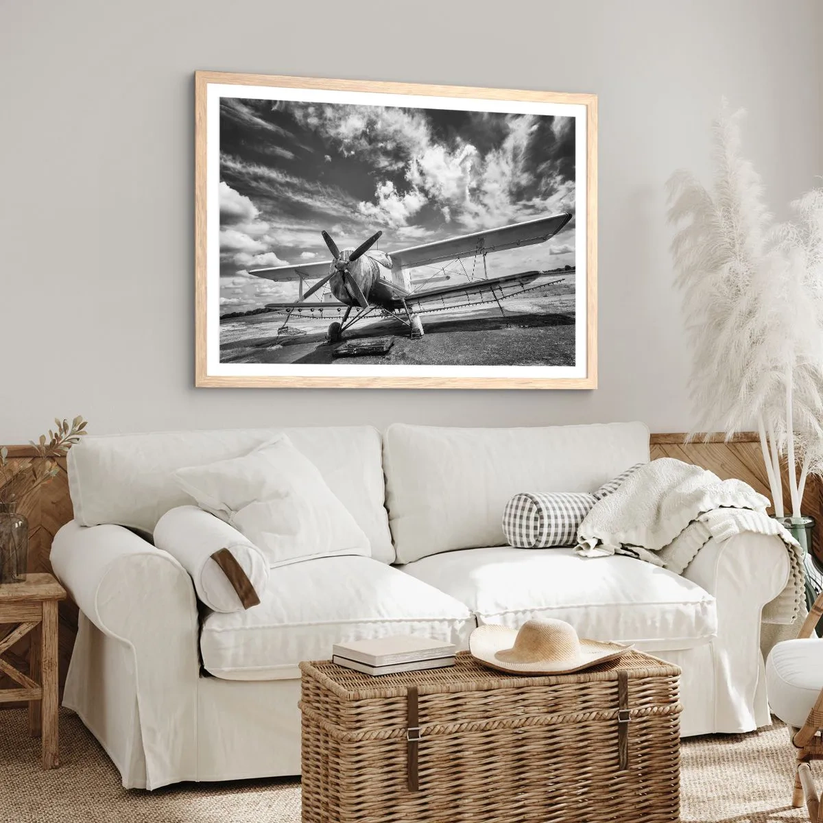 Affiche dans un chêne clair - Poster - Je suis impatient! - 91x61 cm