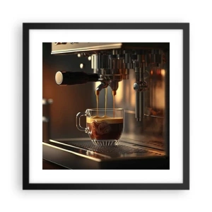 Affiche dans un cadre noir - Poster - Un mélange sensuel - 40x40 cm