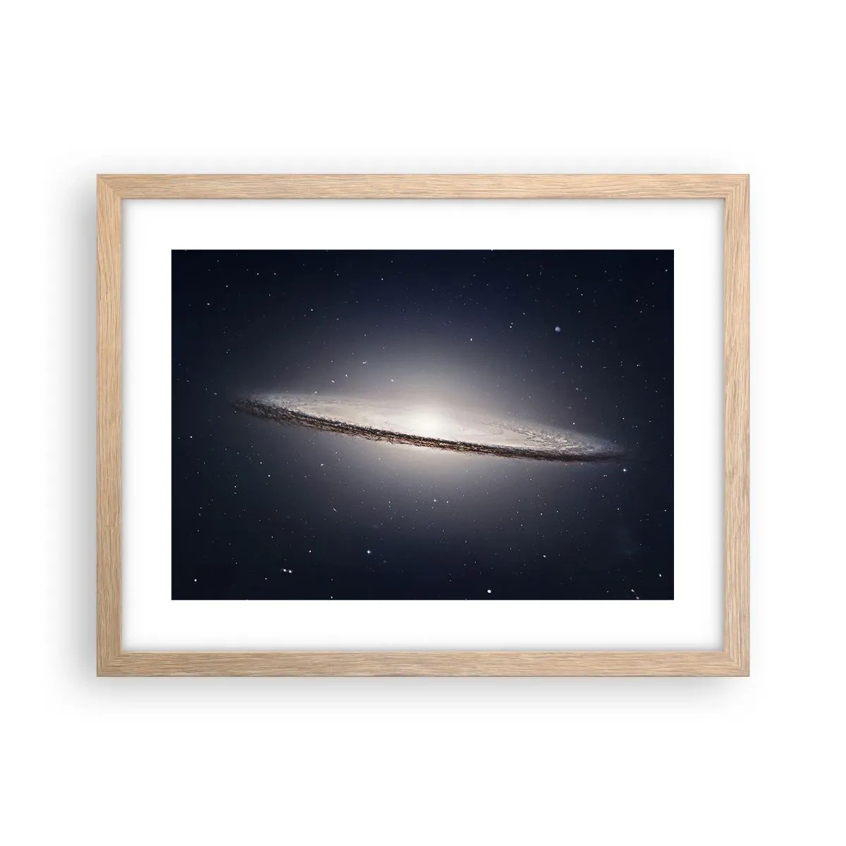 Affiche dans un chêne clair - Poster - Il y a bien longtemps, dans une galaxie très lointaine… - 40x30 cm