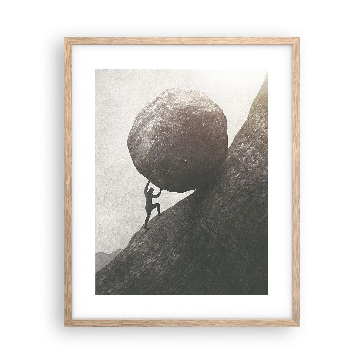 Affiche dans un chêne clair - Poster - Je crois contre tout espoir - 40x50 cm