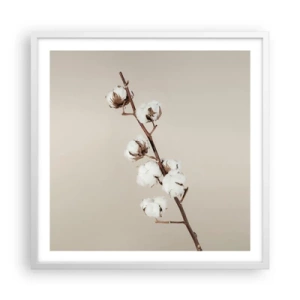 Affiche dans un cadre blanc - Poster - A la source de la douceur - 60x60 cm