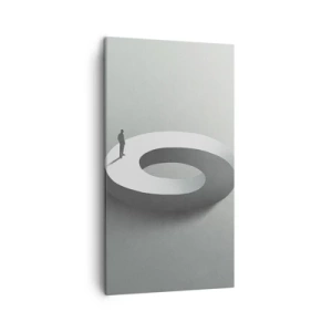 Impression sur toile - Image sur toile - Et sois intelligent ici - 45x80 cm