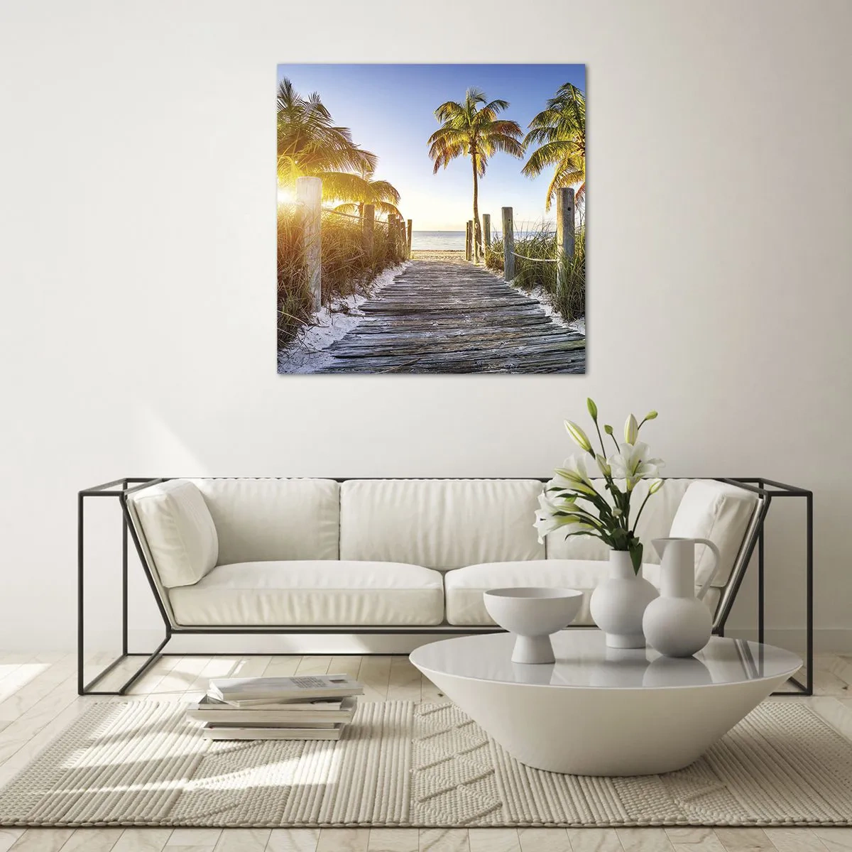 Impression sur verre - Image sur verre - Directement au paradis - 60x60 cm