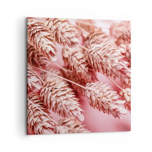 Impression sur toile - Image sur toile - Une cascade florale en rose - 50x50 cm