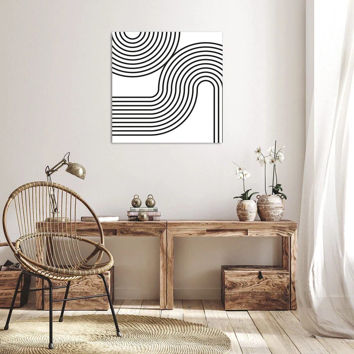 Impression sur toile - Image sur toile - En plein virage - 50x50 cm