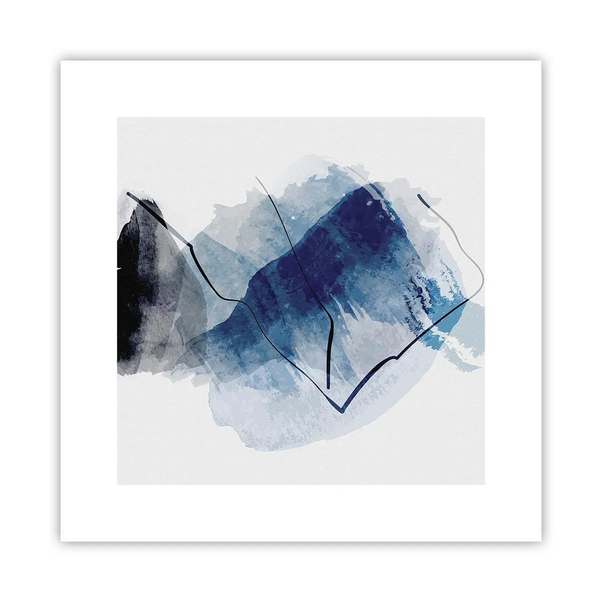 Affiche - Poster - Montagne de glace - 30x30 cm