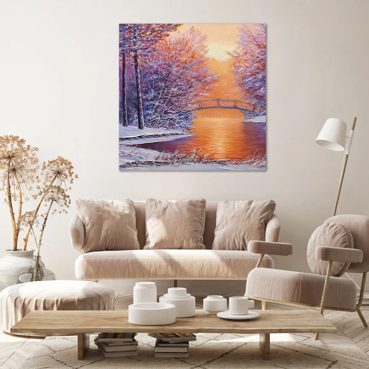 Impression sur toile - Image sur toile - On se rencontre ici - 60x60 cm
