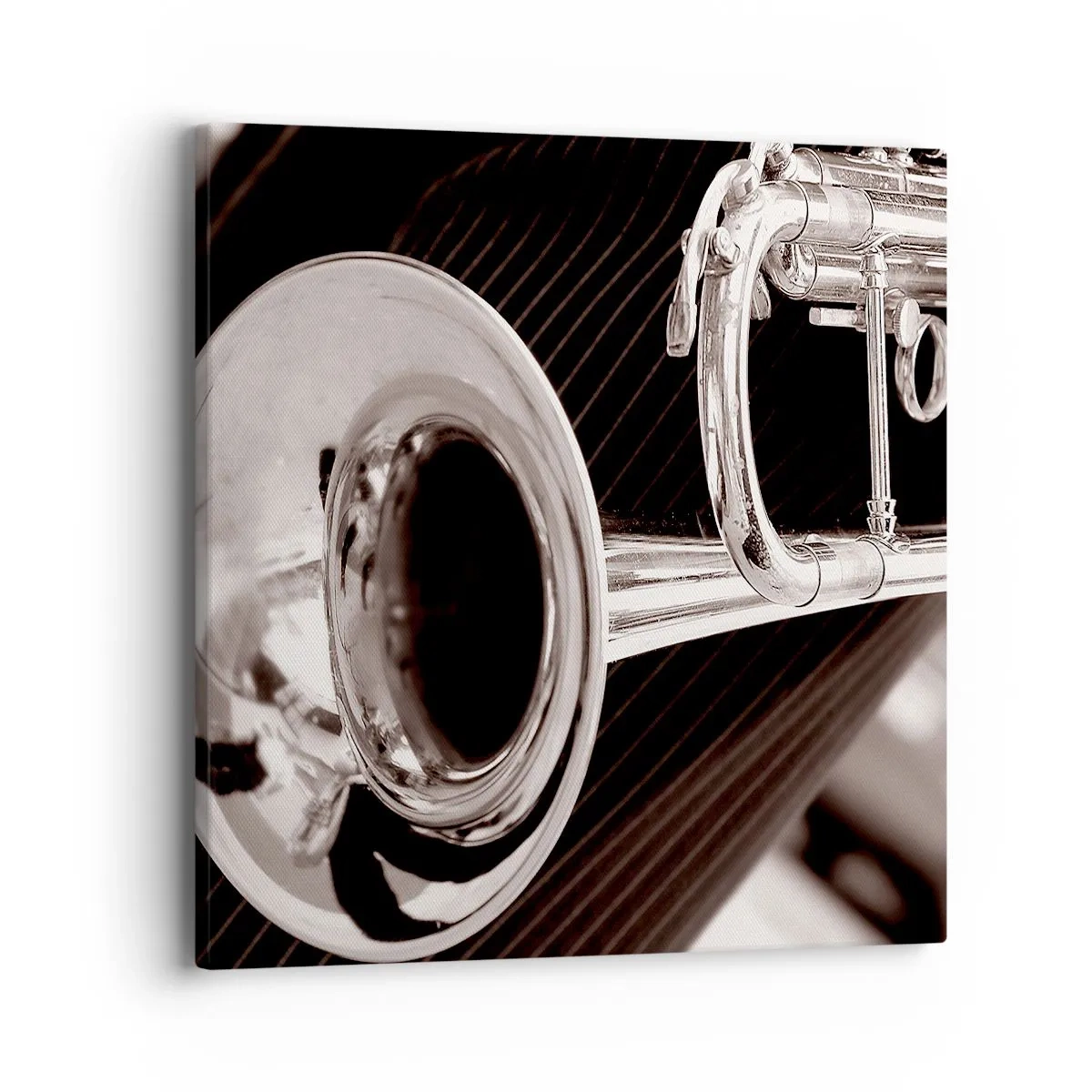 Impression sur toile - Image sur toile - Voyage musical vers les années 30 - 40x40 cm