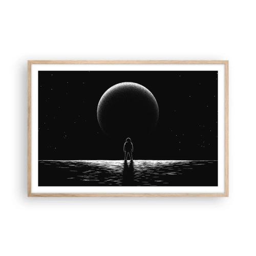 Affiche dans un chêne clair - Poster - Face à face - 91x61 cm