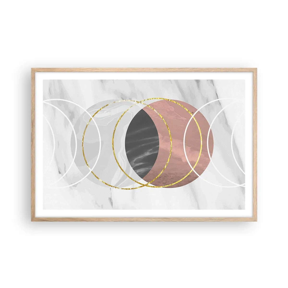 Affiche dans un chêne clair - Poster - Musique des sphères - 91x61 cm