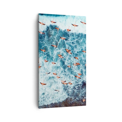 Impression sur toile - Image sur toile - Défilé du bord de mer - 45x80 cm