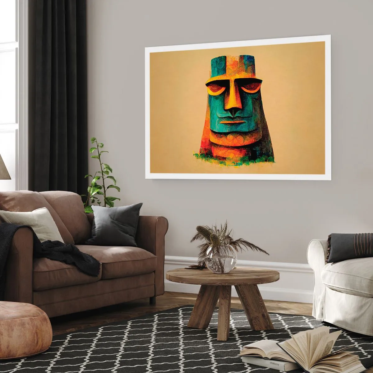 Affiche - Poster - Statuesque et sympathique - 50x40 cm