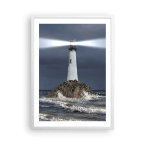 Affiche dans un cadre blanc - Poster - I… i… ici ! - 50x70 cm