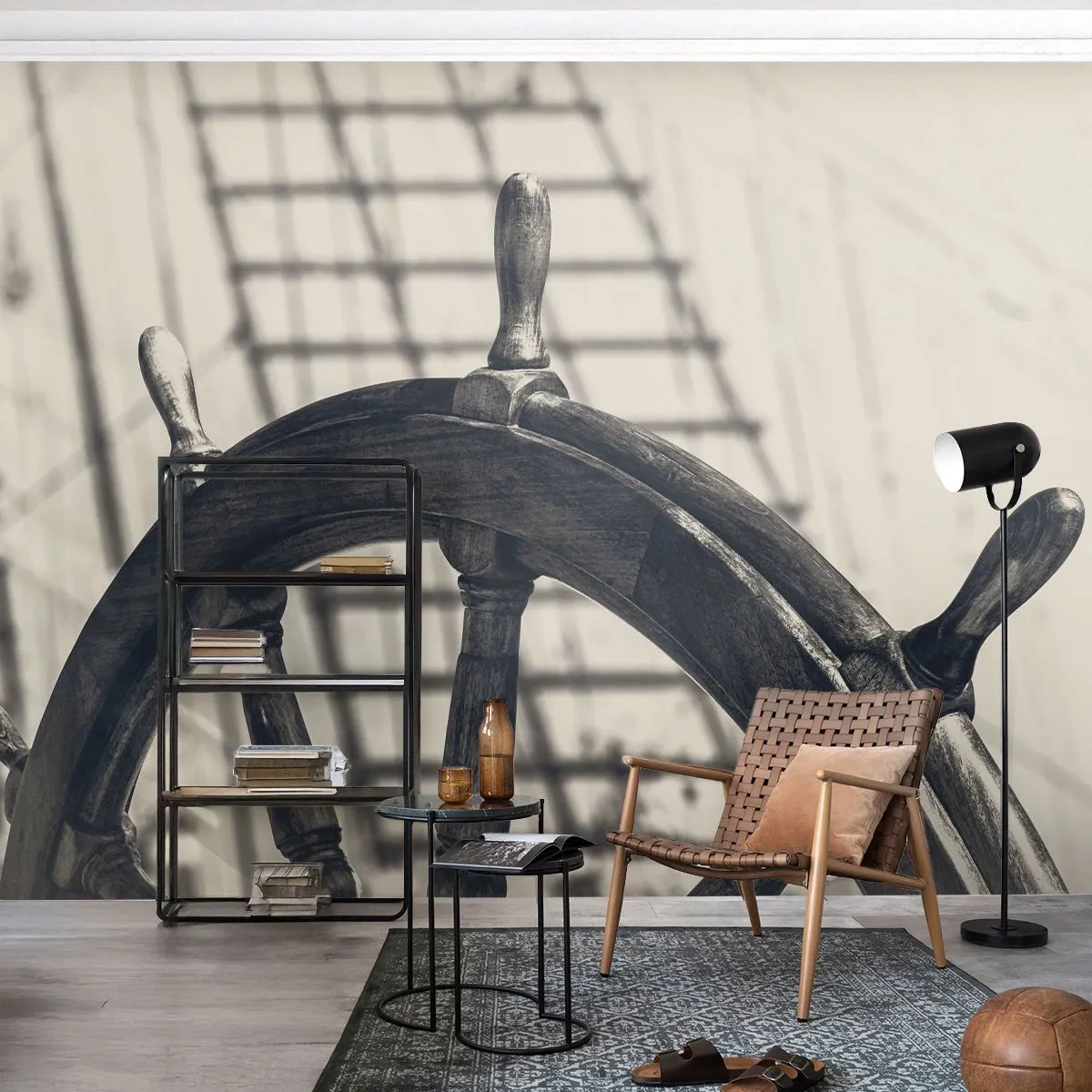 Papier peint sur mesure Autocollant Deluxe - Histoires de mer - Nautique, voile, Volant